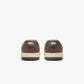 Maximinima Axis brown barefoot sneaker rear heel view showing minimalist construction and natural shape