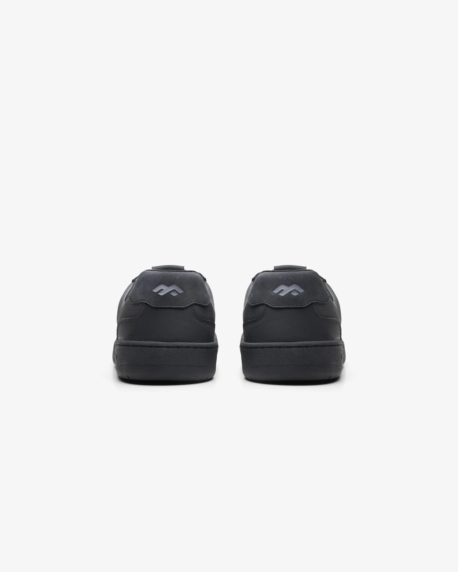 Maximinima Axis black barefoot sneaker rear heel view showing minimalist construction and natural shape